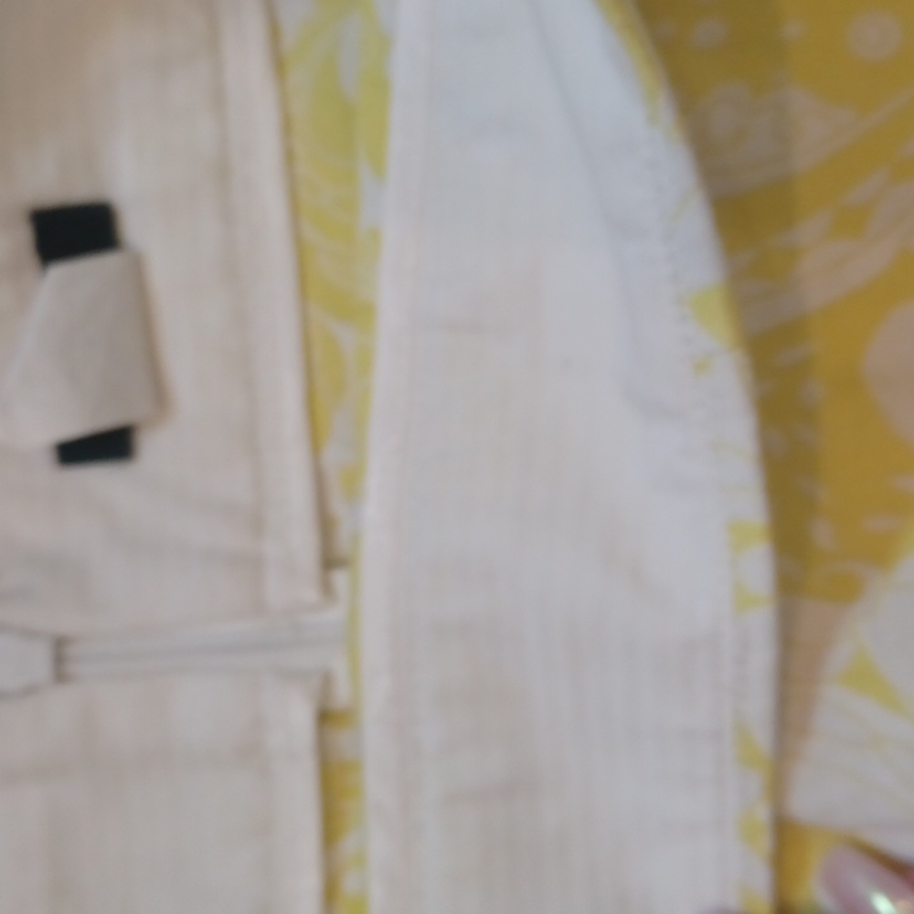 J. Crew Yellow/White Paisley Design Pencil Skirt - Picture 5 of 7